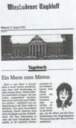 Liebenswrdige Glosse des Wiesbadener Tagblatts zur Marke Rent a Pressereferent